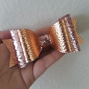 Faux leather  bow headband
